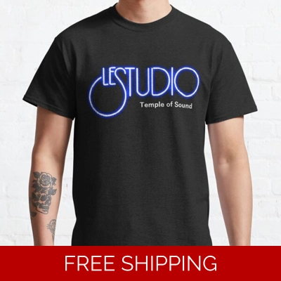 Le Studio Classic T-Shirts Temple of Sound  white & Blue Logo